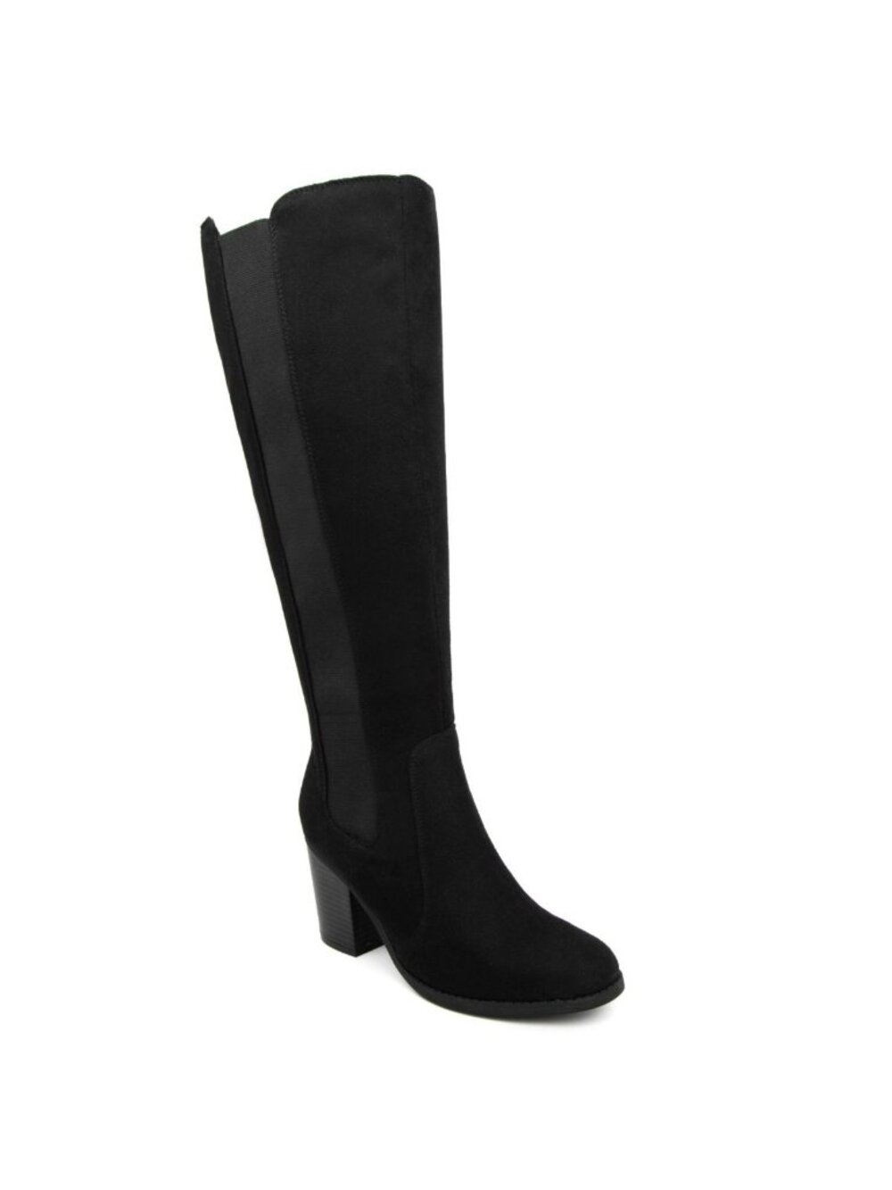 SUGAR Womens Padded Round Toe Block Heel Zip-up Heeled Boots Black Size 8.5M NWB